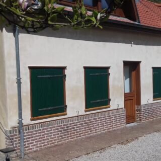 Restauration d&rsquo;une habitation… Enduit à base de chaux aérienne